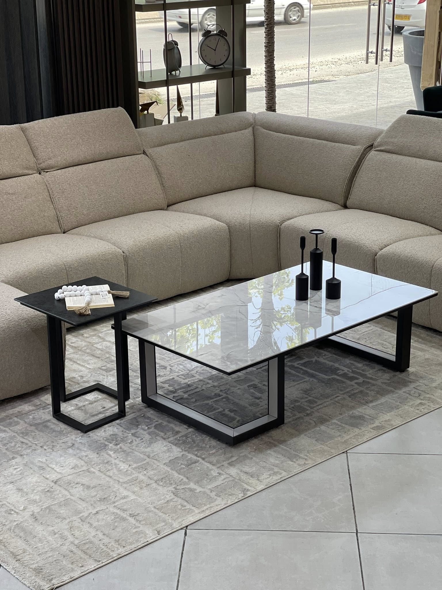 table basse gris black